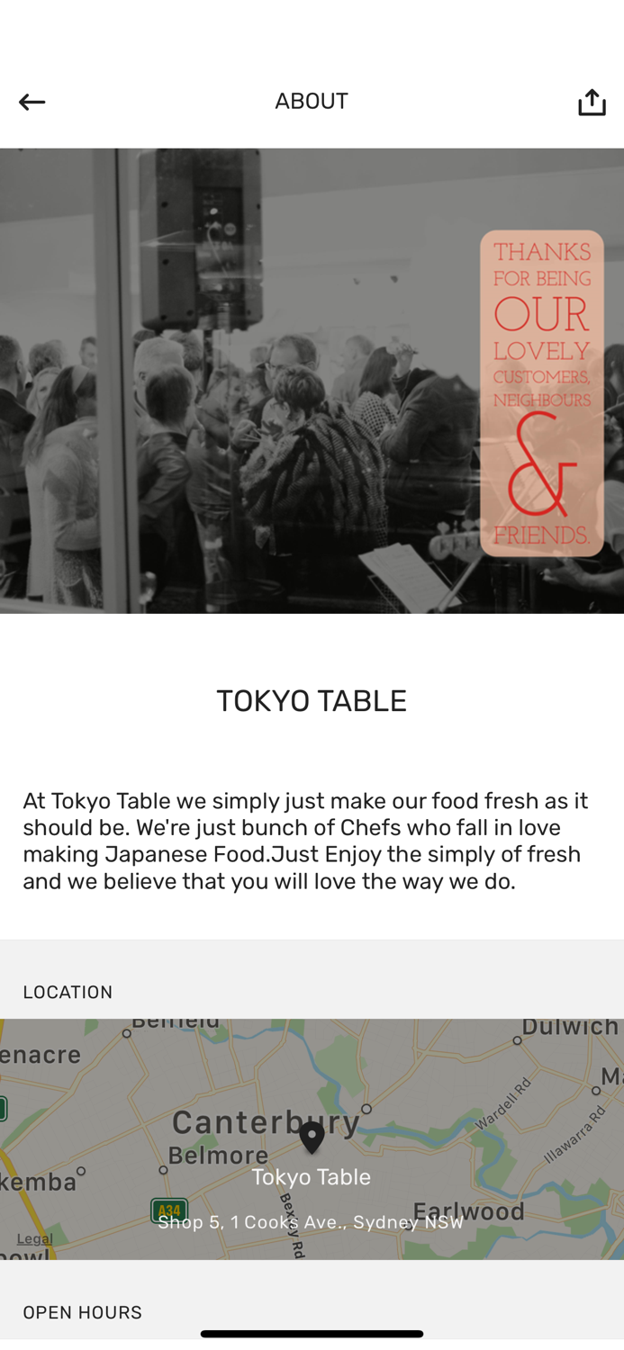 Tokyo Table
