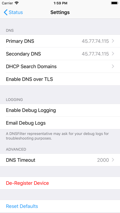 How to cancel & delete DNSFilter — Roaming Client from iphone & ipad 3