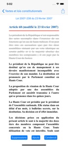 La Constitution Française screenshot #1 for iPhone