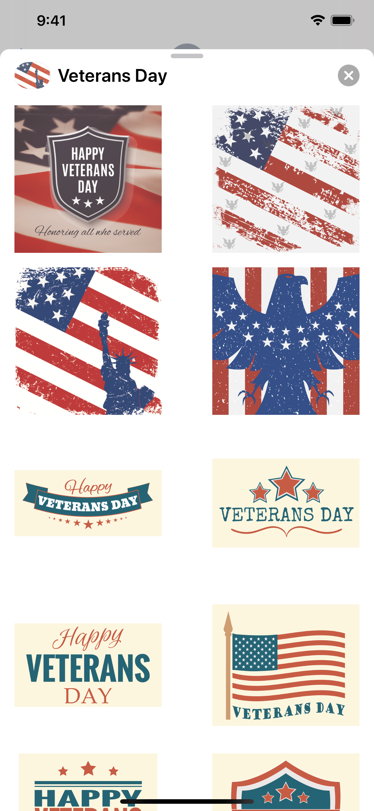 Veterans Day Stickers screenshot 3