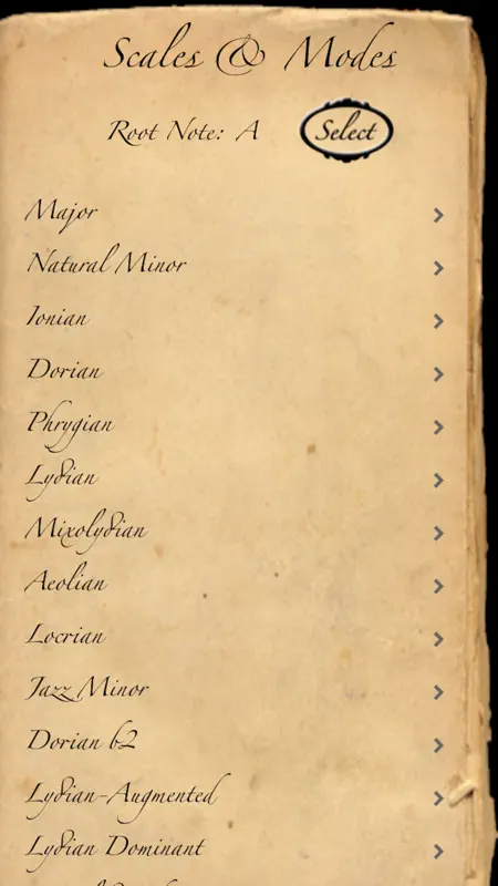 Scales & Modes screenshot 1 of 5