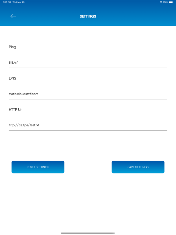 Screenshot #6 pour Cloudstaff Network Tester