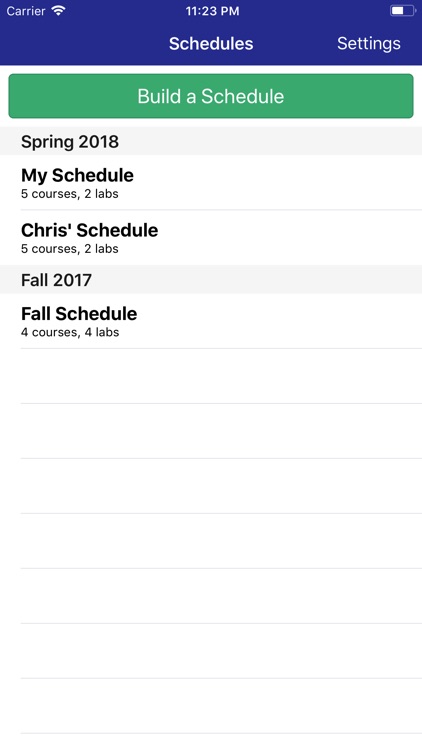College Schedule Builder screenshot-4