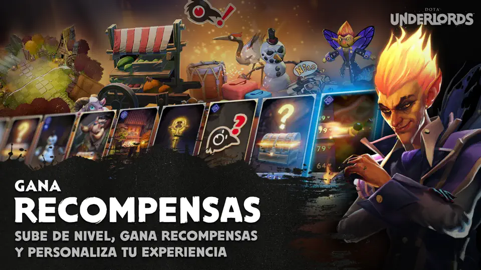Captura de pantalla de Dota Underlords en iPhone 4