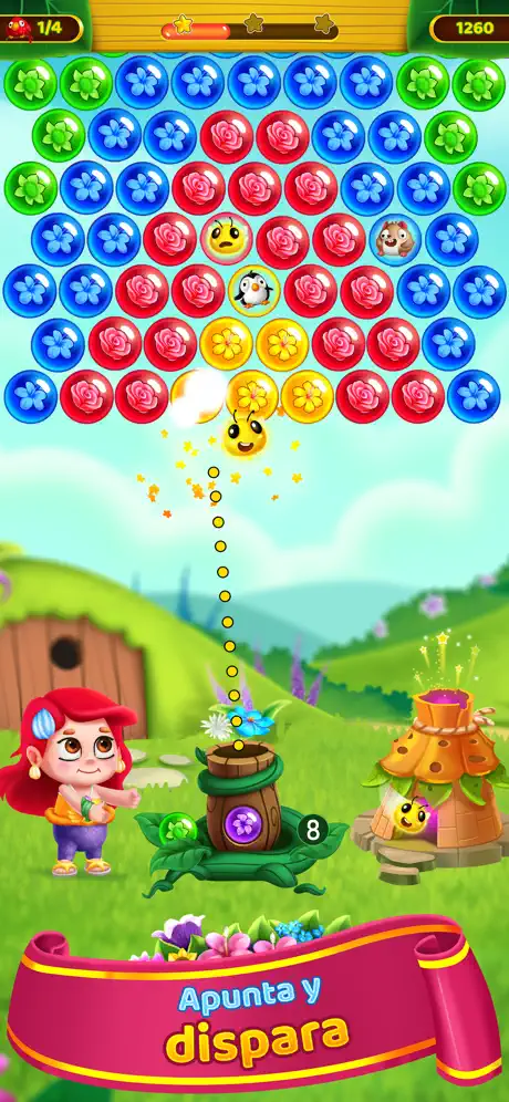Flower Games - Bubble Shooter