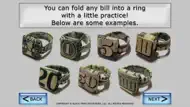 Dollar Ring Origami iphone bilder 1