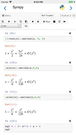 Carnets - Jupyter screenshot 2