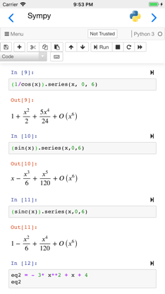 Carnets - Jupyter screenshot 2