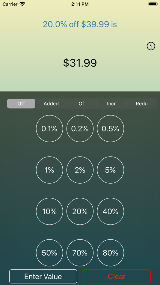 Fast Percent - Calculator Tool - 2.7 - (iOS)