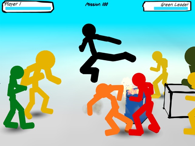 Stickman Street Fighting 3D