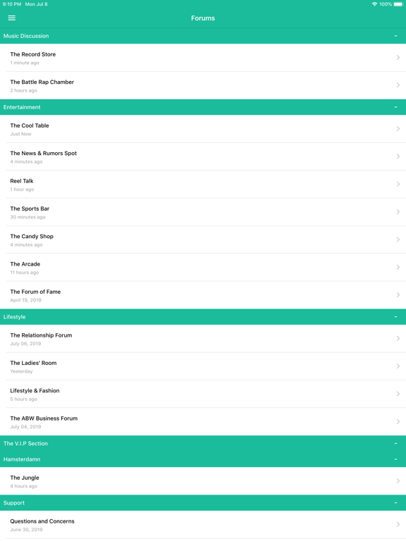 aBlackWeb iPad screenshot 1 - Entertainment app