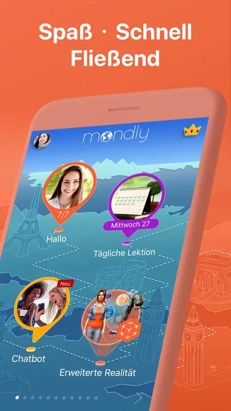 Französisch lernen – Mondly