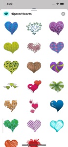 Hipster Hearts screenshot #1 for iPhone