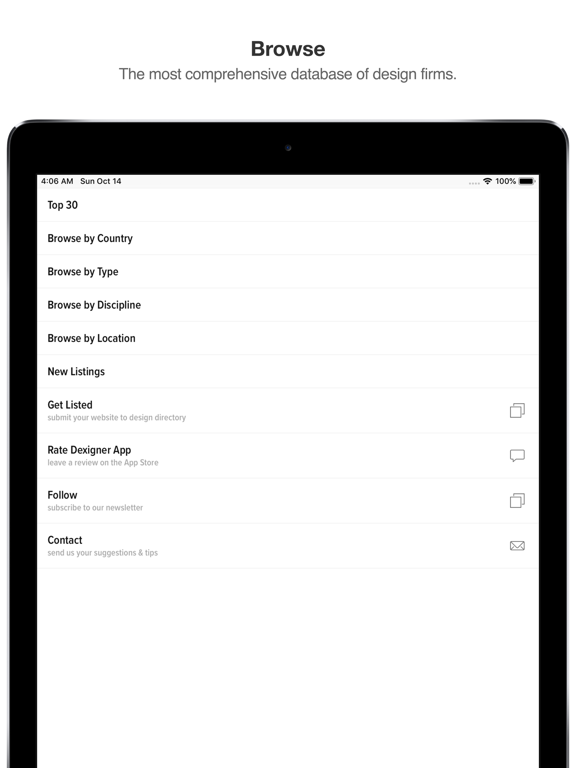 Dexigner iPad screenshot 7 - News app