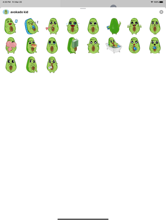 Screenshot #4 pour Kid avocado stickers & emoji