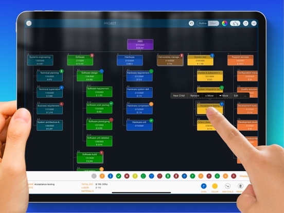 WBS - Project Work Breakdown iPad app afbeelding 1