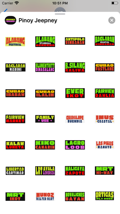 Screenshot #1 pour Pinoy Pasada: Jeepney Stickers