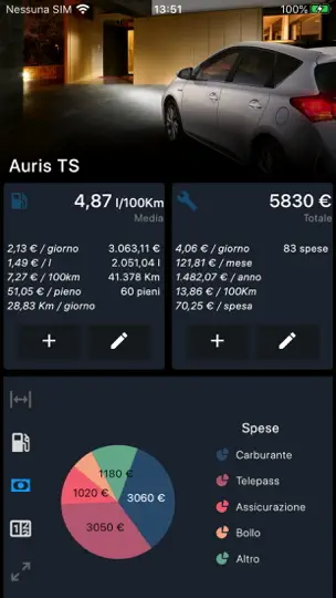 Captura de pantalla de Car Log Universal en iPhone 1