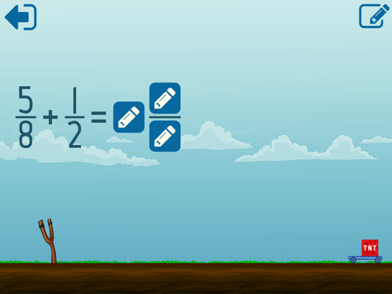 Math Shot Adding Fractions iPad screenshot
