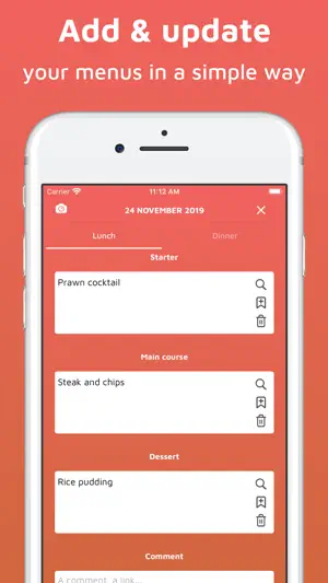 Mes menus screenshot 2
