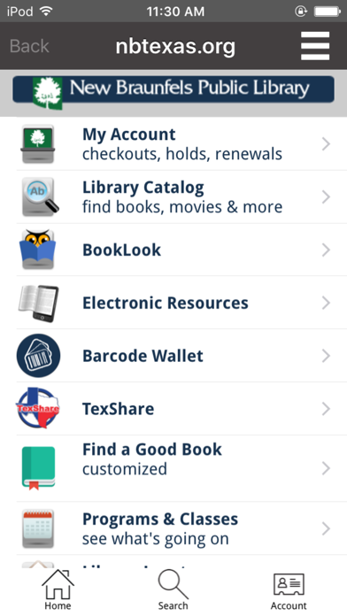 New Braunfels Public Library Screenshot 1 - AppWisp.com