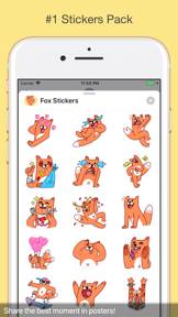 Fox Stickers Pro screenshot