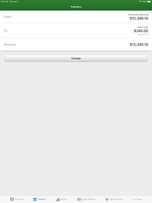 Platte Valley Bank iPad screenshot 4 - Finance app