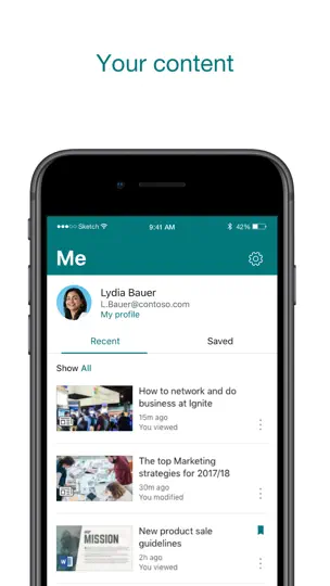 Microsoft SharePoint iPhone Screenshot 4