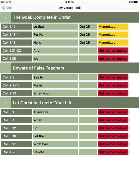 Screenshot #5 pour Colossians-Mem