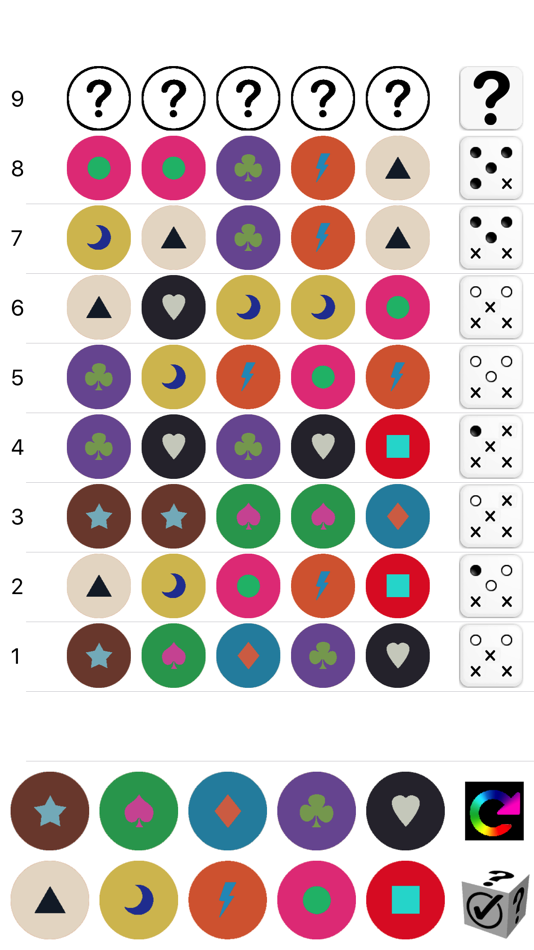 #1. RainbowDice (iOS) 由: Herve Kasparian
