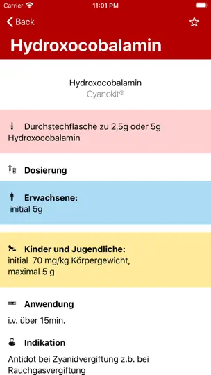 Screenshot von Notfallmedikamente Pro 4 auf dem iPhone 3