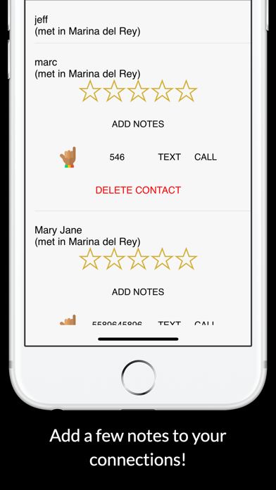 Screenshot #2 pour Lethe - Contact App