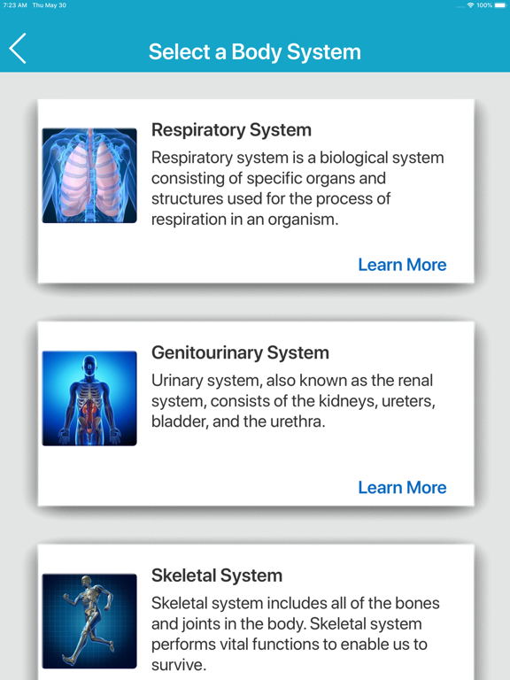 The Human Body Systems iPad screenshot