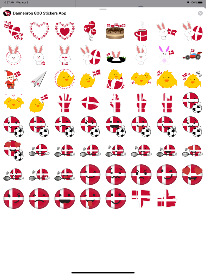 Dannebrog 800 Sticker Pack