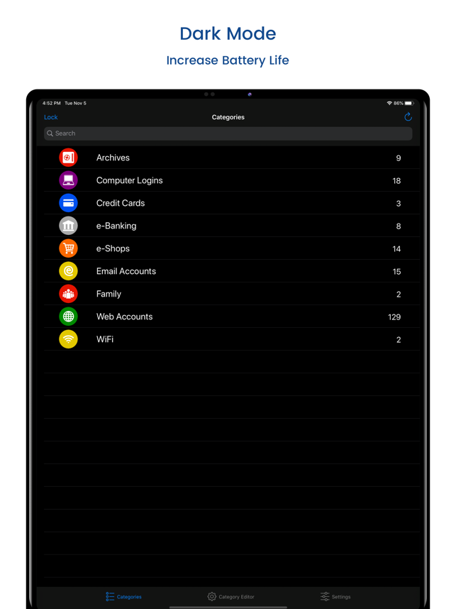 ‎aWallet Cloud Password Manager Screenshot