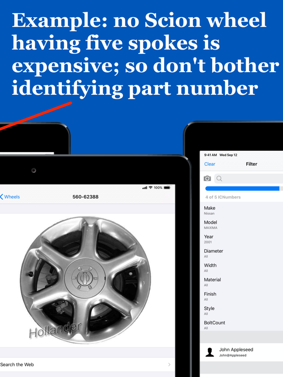 WheelSpotter iPad screenshot 8 - Business app
