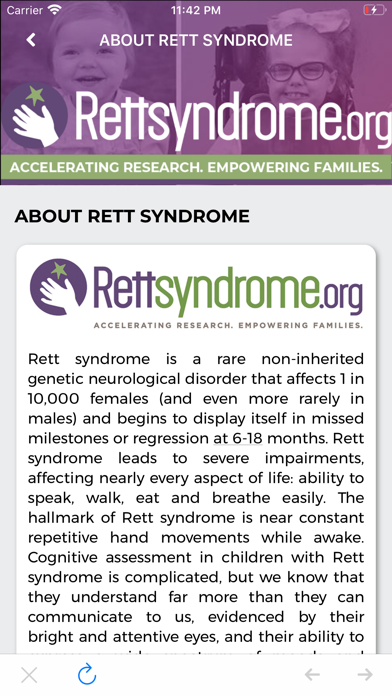 Rettsyndrome.org screenshot 4