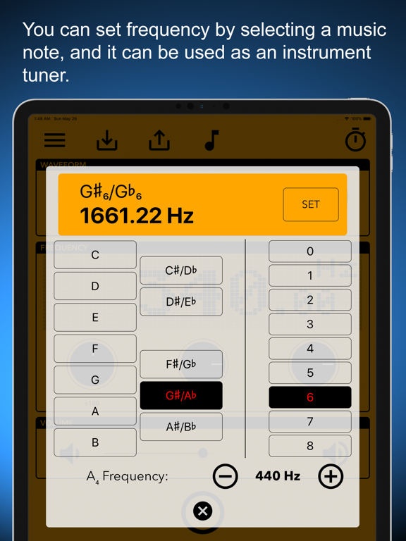 Screenshot #6 pour Tone Generator EX