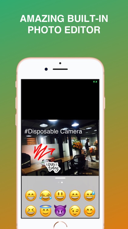 Disposable camera filter app