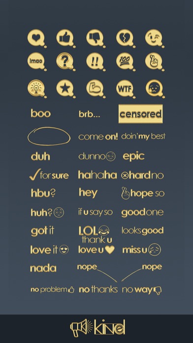 Golden Word Stickers screenshot 3