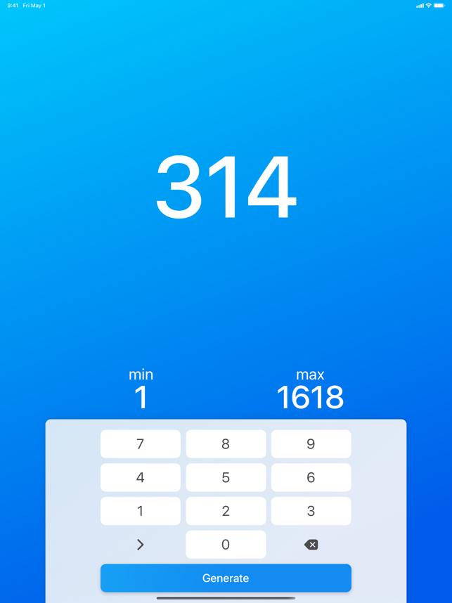 ‎Random (Number Generator) Screenshot