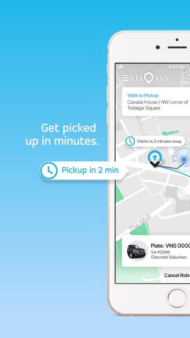 ViaVan: Low-Cost Ride-Sharing screenshot 3