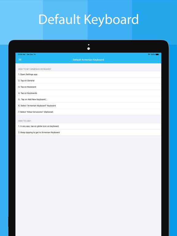 Armenian Keyboard - Translator iPad screenshot