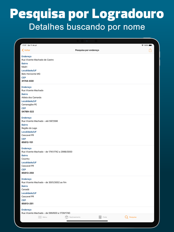 Rastreio de Encomendas iPad screenshot 8 - Utilities app