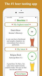 beerista, the beer tasting app iphone screenshot 1