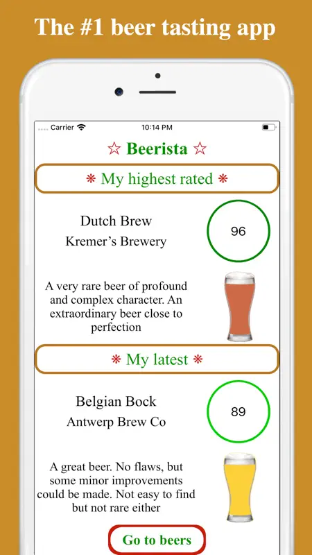 Beerista, the beer tasting app screenshot 1 of 8