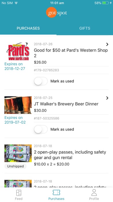 The Got Spot iPhone screenshot 5 - Shopping app