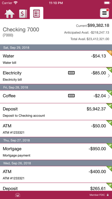 FAMILY BANK MOBILITI™ BUSINESS Screenshot