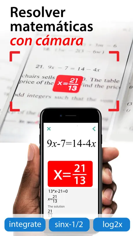 Foto solucionador matemáticas