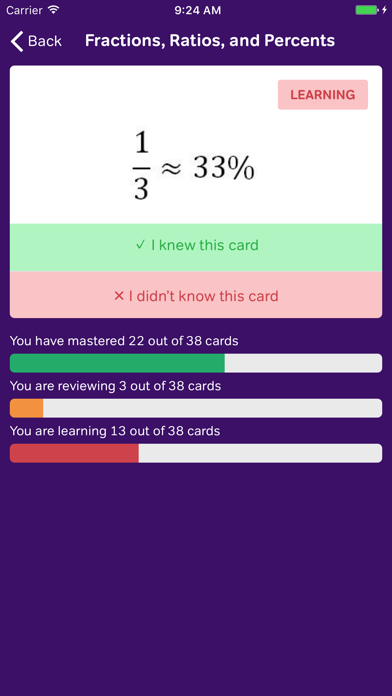 Screenshot #2 pour GMAT Math Flashcards